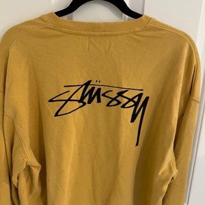 Cute Cropped Stussy Crew Sweatshirt